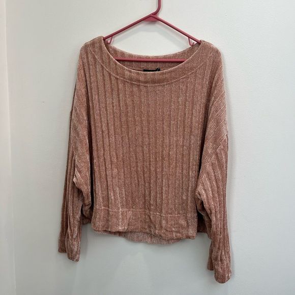 Urban outfitters out from under pinkish brown chenille sweater GUC size L - Picture 2 of 8